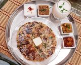 A picture of step 3 of Cheese paneer pepper stuff kulcha.