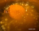 A picture of step 8 of Creamy Pumpkin Soup with Shrimp and Tofu.