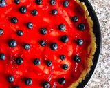 A picture of step 4 of Budget Blueberry Crumble Tart.