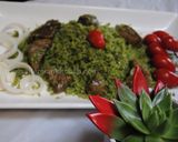 A picture of step 8 of Green rice (Zamarod pilaf).