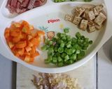 Foto langkah ke 2 dari resep Bubur Daging + Sayur mayur.. Mpasi Athaya.