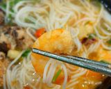 Hình bước làm 6 của món Bún mọc tôm