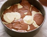 A picture of step 9 of Creamy Cheesecake Recipe (Marble Cake)💝.
