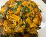 A picture of step 1 of Unripe plantain porridge.
