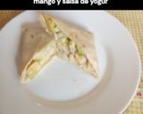 Foto del paso 13 de la receta: Piadina rellena de pollo con mango y salsa de yogur