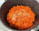 Une image de l'étape 6 de Purée de pommes de terre rouges et lentilles corail.
