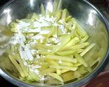 A picture of step 1 of Chilli potato.