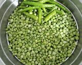 A picture of step 1 of Lilva(pigeon peas) kachori.