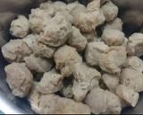A picture of step 1 of Soya granules stuff paratha.