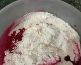 A picture of step 1 of Beetroot Balushahi.