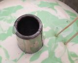 Foto langkah ke 6 dari resep Pandan marbled chiffon cake.