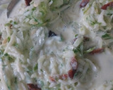 A picture of step 2 of Cucumber garri.