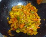 A picture of step 2 of Masala hot dog.