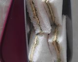 A picture of step 3 of Chutney Cheese Sandwich 😋.