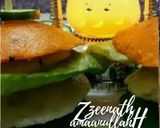 A picture of step 3 of Tricolour Idli Burgers.