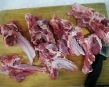 A picture of step 1 of Tandoori mutton chops.
