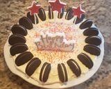A picture of step 14 of No 🚫 Bake Oreo Cheesecake Pie.