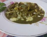 A picture of step 10 of Palak paneer.