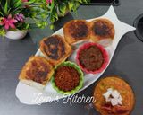 A picture of step 3 of Beet Pav Bhaji.