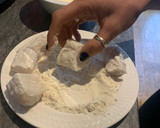 A picture of step 5 of Cod goujons - baked not fried.