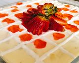 A picture of step 9 of Creamy Fruit Trifle 🍓🍎🍌🍓🍎.