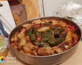 Pas rețetă Sarmale cu carne tocată de pui și vită în foi de viță și foi de varză murată, la cuptor 6 fotografie