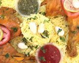 A picture of step 12 of Chicken Mandi.