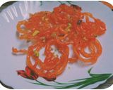 A picture of step 8 of Instant Jalebi.