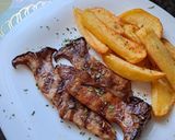 Grillezett ördögszekér gomba szeletek recept fázis 3 fotója