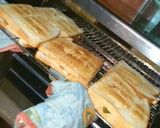 A picture of step 5 of Easy chicken fajita and cheese sandwich with less and common ingredients.