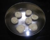 A picture of step 5 of Steamed dahi Bhalla.