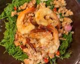 รูปขั้นตอนการทำที่ 9 ของ ยำผักกูดหมูสับกุ้งสด🐷🦐