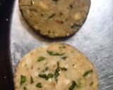 A picture of step 2 of Chole tikki (left over chole).