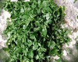 A picture of step 1 of Aloo Methi Paratha.