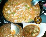 A picture of step 6 of Veg Manchurian 2 ways in gravy and dry.