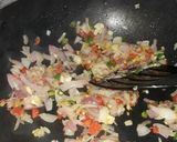 A picture of step 1 of Vegitable Egg Bhurgi.