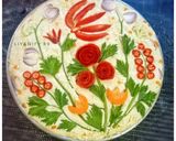 Foto langkah ke 8 dari resep Focaccia garden (Focaccia Bread Art).