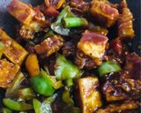 A picture of step 3 of Manchurian paneer dry.