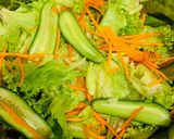 Hình bước làm 1 của món Salad cá hồi sốt sữa chua dễ không tưởng