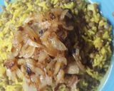 Foto del paso 5 de la receta: "Mujaddara" con arroz y lentejas🍚🌿