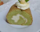 Foto langkah ke 5 dari resep Easy Pandan Roll with Cheddar Cream.