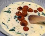 Foto del paso 4 de la receta Quiche de queso, espinacas, tomates cherry y más cositas ricas!! sin lactosa 💃