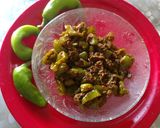 A picture of step 5 of Mirchi pickle.