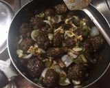 A picture of step 4 of Manchrian recipe.