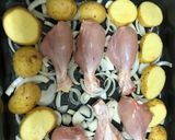 Foto del paso 3 de la receta Pollo al horno con patatas y calabaza