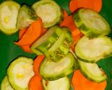 Foto langkah ke 1 dari resep Bening Oyong Bumbu Iris.