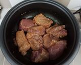 Hình bước làm 2 của món BUTA NO KAKUNI - Thịt kho trứng kiểu Nhật