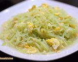 Foto langkah ke 3 dari resep Labu siam tumis telur praktis.
