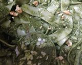 A picture of step 2 of Walnut Pesto Fettuccine.