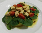 Foto del paso 5 de la receta: Ensalada de espinacas, patata y tofu